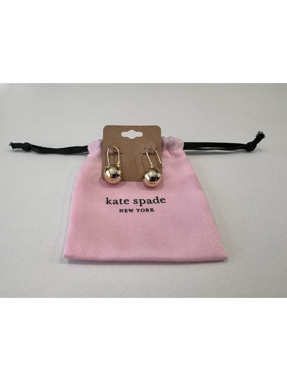 Kate Spade Dot Drop Huggies NWOT with Dust Bag